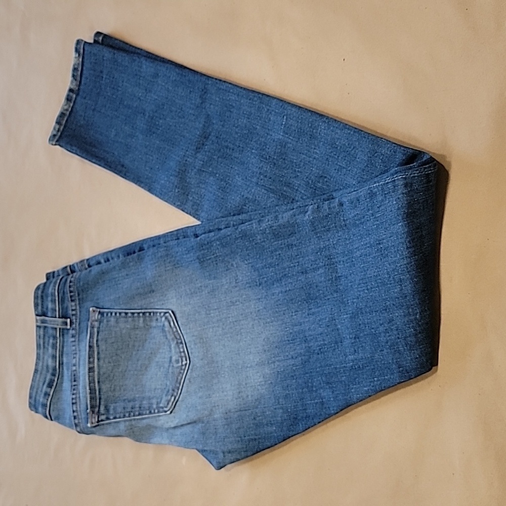 Rich & Skinny Size 25 Low Rise Distressed Denim Blue Jeans, EUC.
